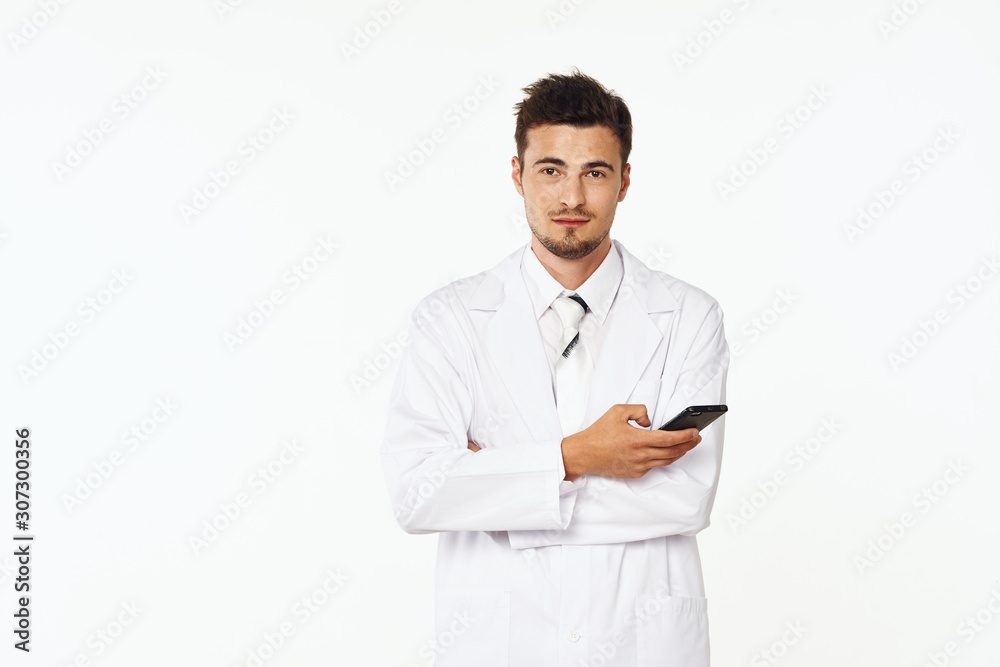 portrait of a doctor isolated on white background portrait of a doctor isolated on white background