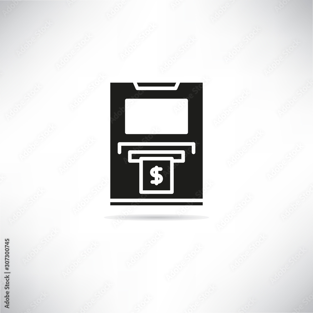 ATM, automated teller machine icon ATM, automated teller machine icon
