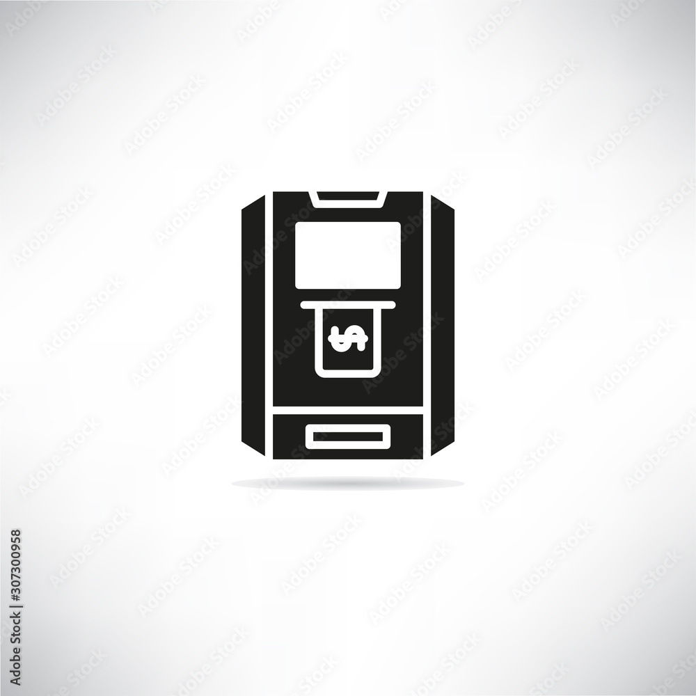ATM, automated teller machine icon ATM, automated teller machine icon