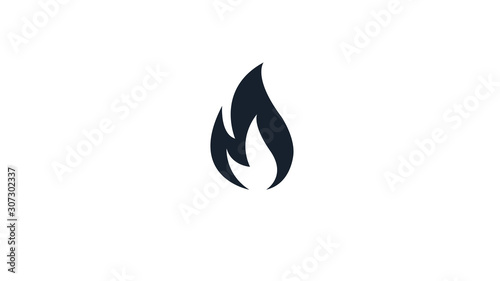 fire flames black  icon