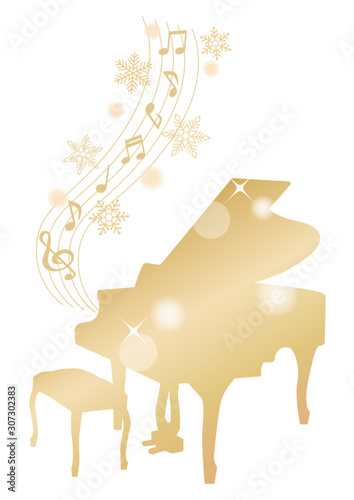 ゴールドピアノ