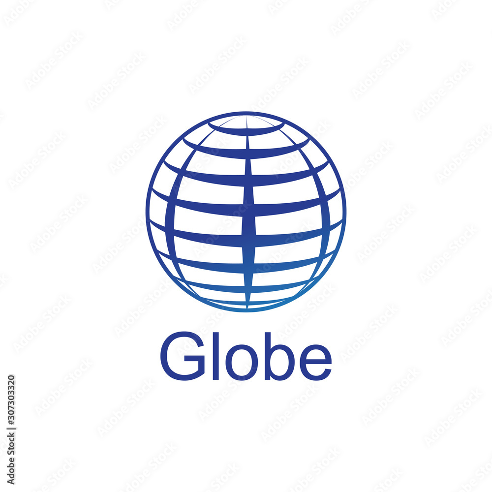 globe logo and icon Vector design Template-Vector