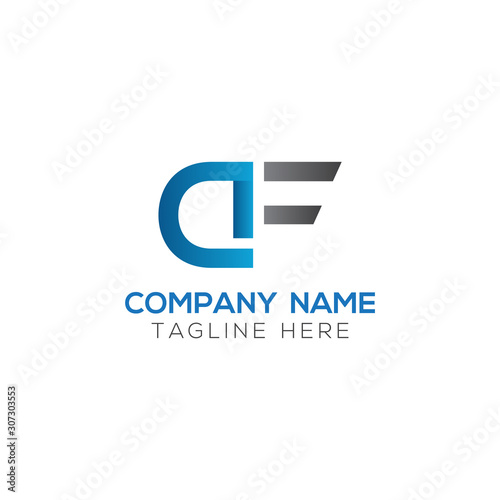Free Download Initial DF or AF Letter Logo With Creative Modern Business Typography Vector Template. Creative Letter DF or AF Logo Vector. - GFXLoad