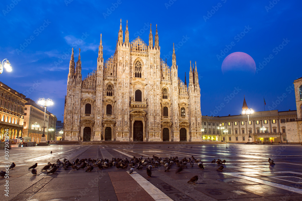 Milan Cathedral - (Duomo di Milano (Milan Cathedral) and Piazza del Duomo in Milan)