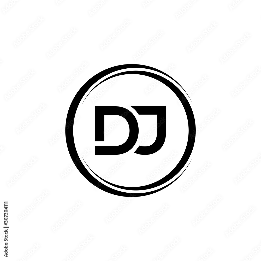 Initial DJ Letter Logo With Creative Modern Business Typography Vector Template. Creative Letter DJ Logo Vector. Initial DJ Letter Logo With Creative Modern Business Typography Vector Template. Creative Letter DJ Logo Vector.