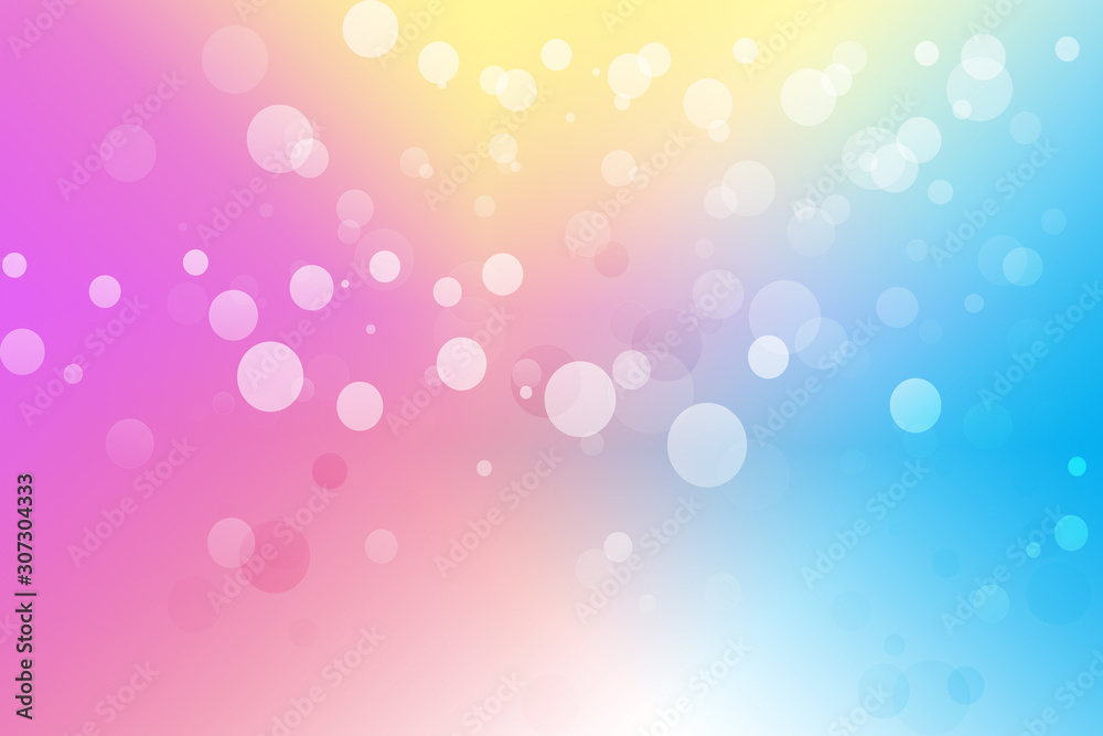 Abstract background colorful bokeh blur