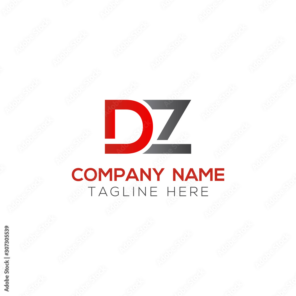 Initial DZ Letter Logo With Creative Modern Business Typography Vector Template. Creative Letter DZ Logo Vector.