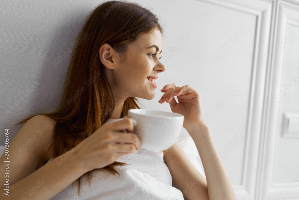 woman with cup of coffee woman with cup of coffee