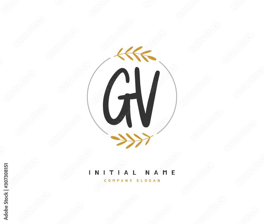 G V GV Beauty vector initial logo, handwriting logo of initial signature, wedding, fashion, jewerly, boutique, floral and botanical with creative template for any company or business. G V GV Beauty vector initial logo, handwriting logo of initial signature, wedding, fashion, jewerly, boutique, floral and botanical with creative template for any company or business.
