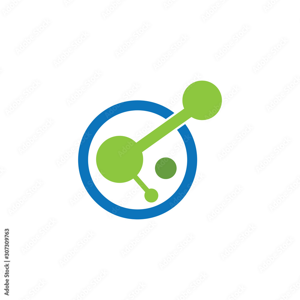 molecule logo vector icon template. molecule logo vector icon template.