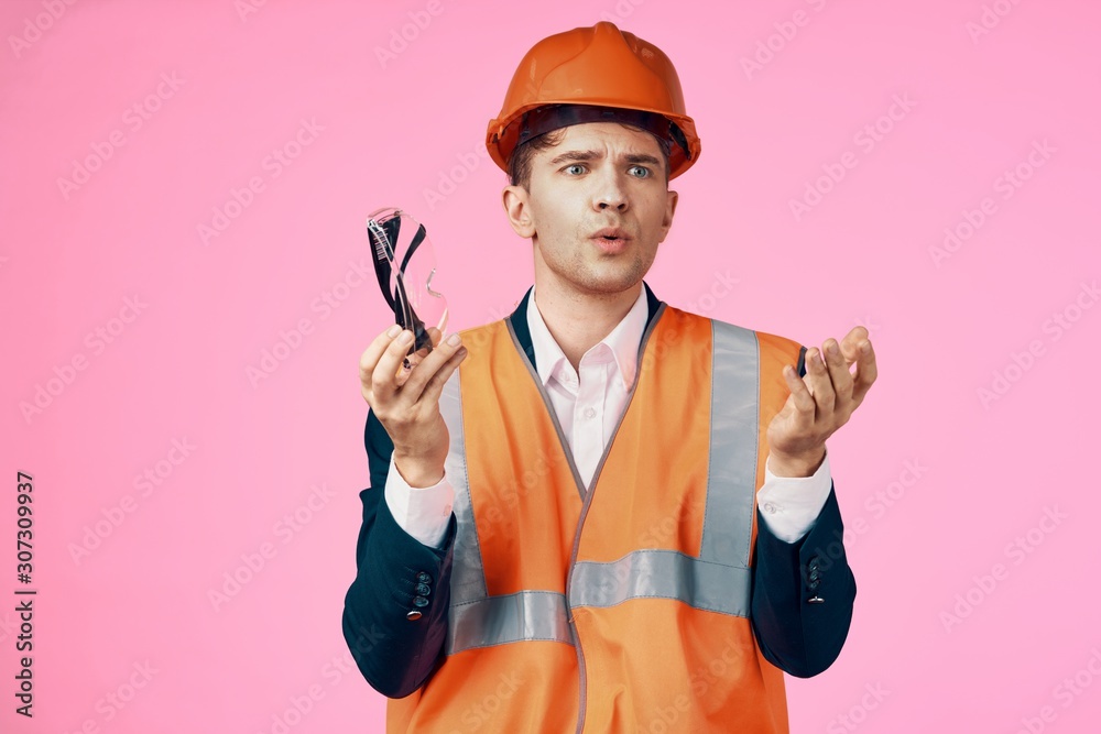 construction worker with hammer construction worker with hammer