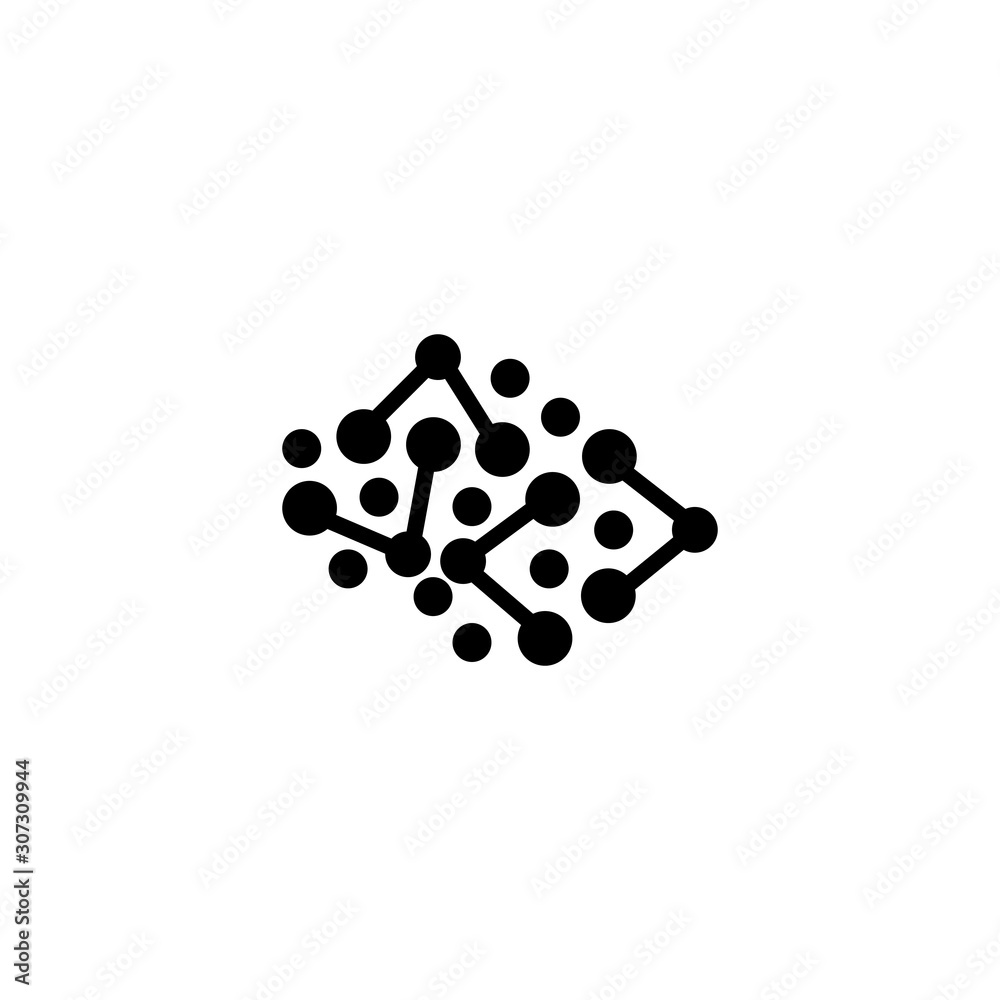 molecule logo vector icon template. molecule logo vector icon template.