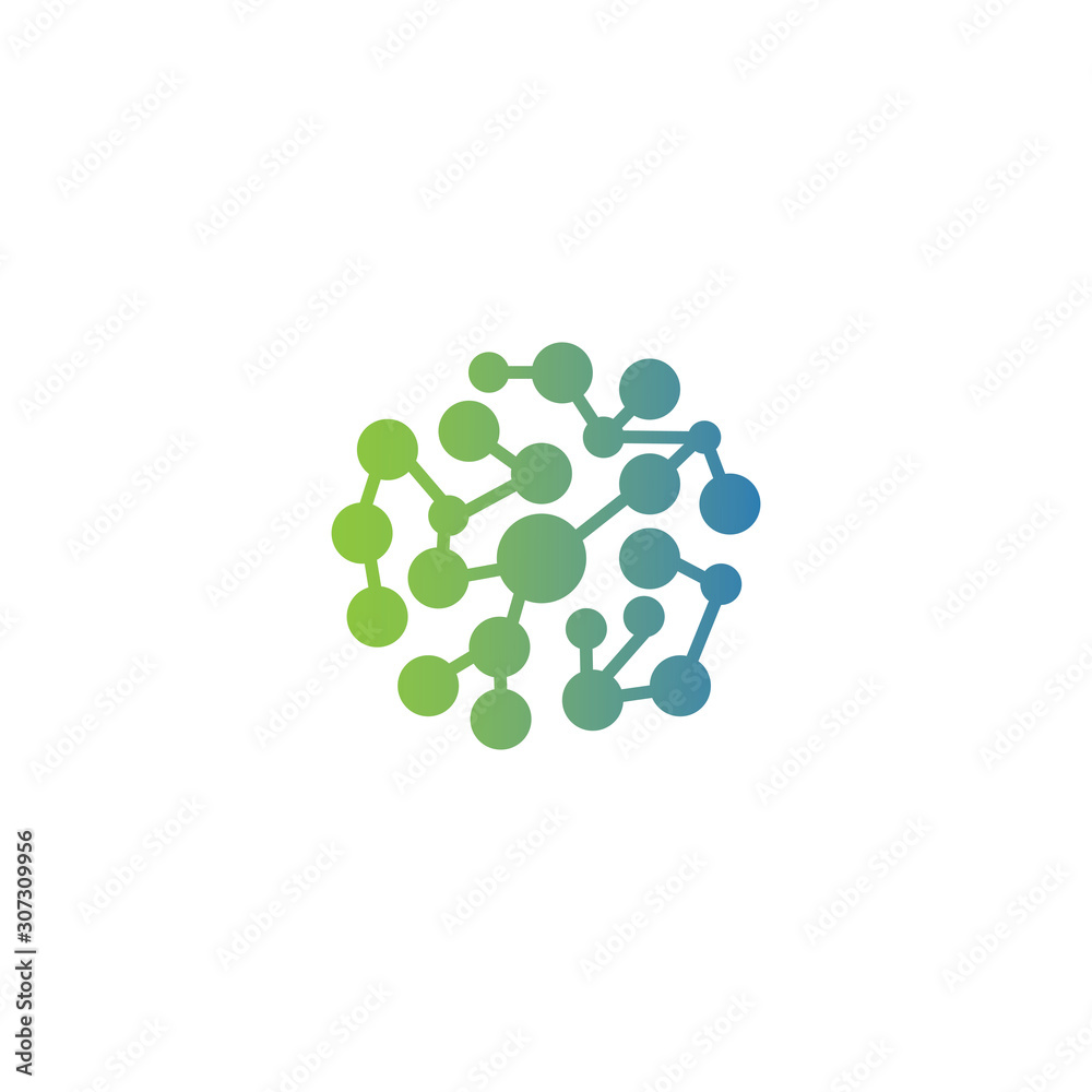 molecule logo vector icon template. molecule logo vector icon template.