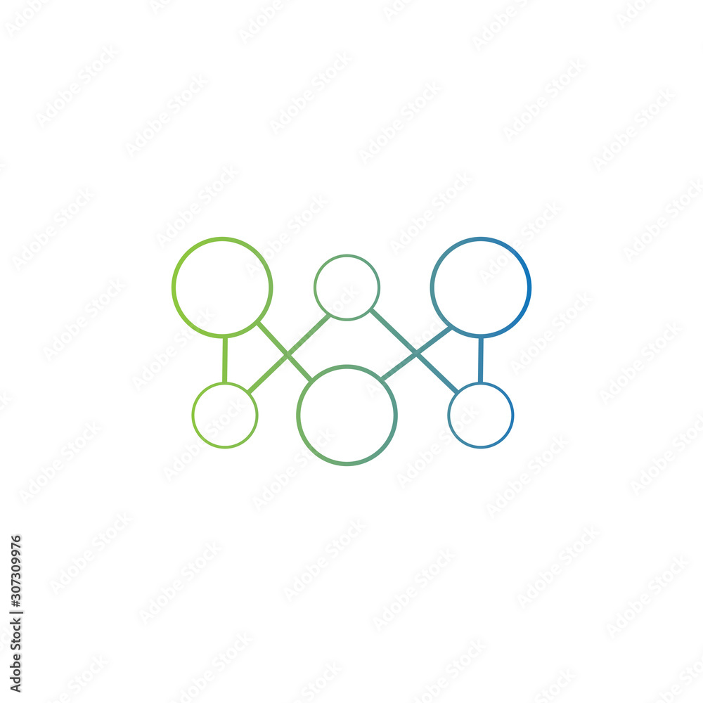 molecule logo vector icon template. molecule logo vector icon template.