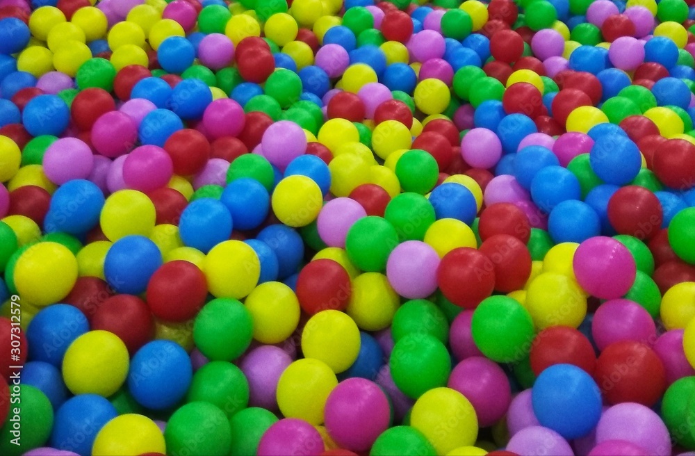 background with colorful balls