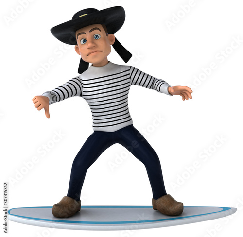 Fun 3d cartoon breton character photo