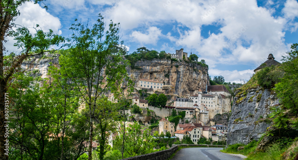 Obraz premium Rocamadour, Lot, Occitanie, France.