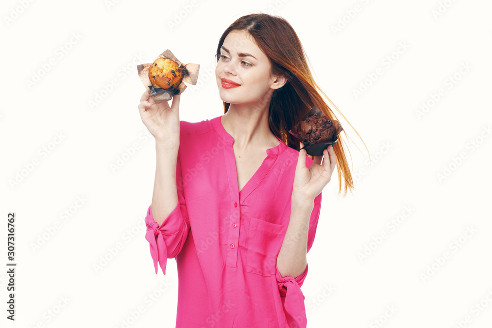 woman with cake woman with cake