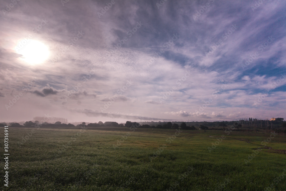 time lapse of an agriculture field with thick mists of fog at the crack of dawn time lapse of an agriculture field with thick mists of fog at the crack of dawn