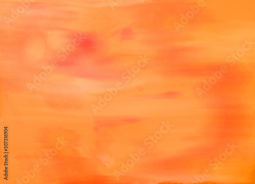 watercolor abstract orange background