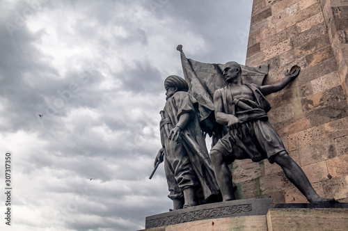 Barbaros Hayrettin Pasha Statue. Besiktas Square, Istanbul. photo