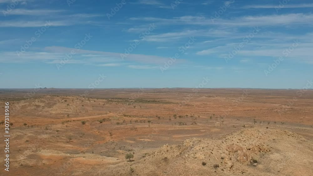 Passing over the desolate, dry and deserted outback of Australia Passing over the desolate, dry and deserted outback of Australia