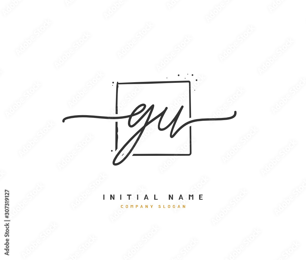 G U GU Beauty vector initial logo, handwriting logo of initial signature, wedding, fashion, jewerly, boutique, floral and botanical with creative template for any company or business. G U GU Beauty vector initial logo, handwriting logo of initial signature, wedding, fashion, jewerly, boutique, floral and botanical with creative template for any company or business.