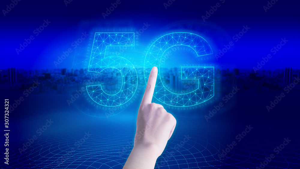 Dots and lines are linked to construct 5G development concept creative diagram, high-speed wireless mobile data. Dots and lines are linked to construct 5G development concept creative diagram, high-speed wireless mobile data.