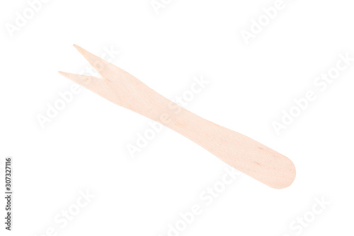 Small wood spike fork toothpick to catch the cupcakes of aperitif