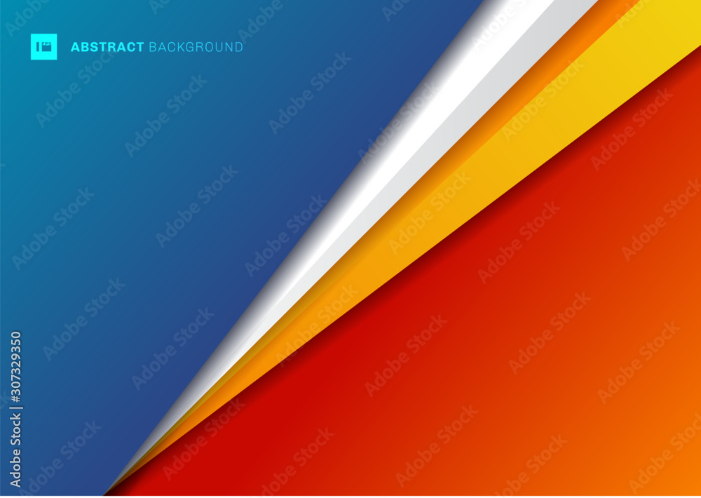 Abstract background template geometric triangle blue and red diagonal overlap with shadow. Abstract background template geometric triangle blue and red diagonal overlap with shadow.