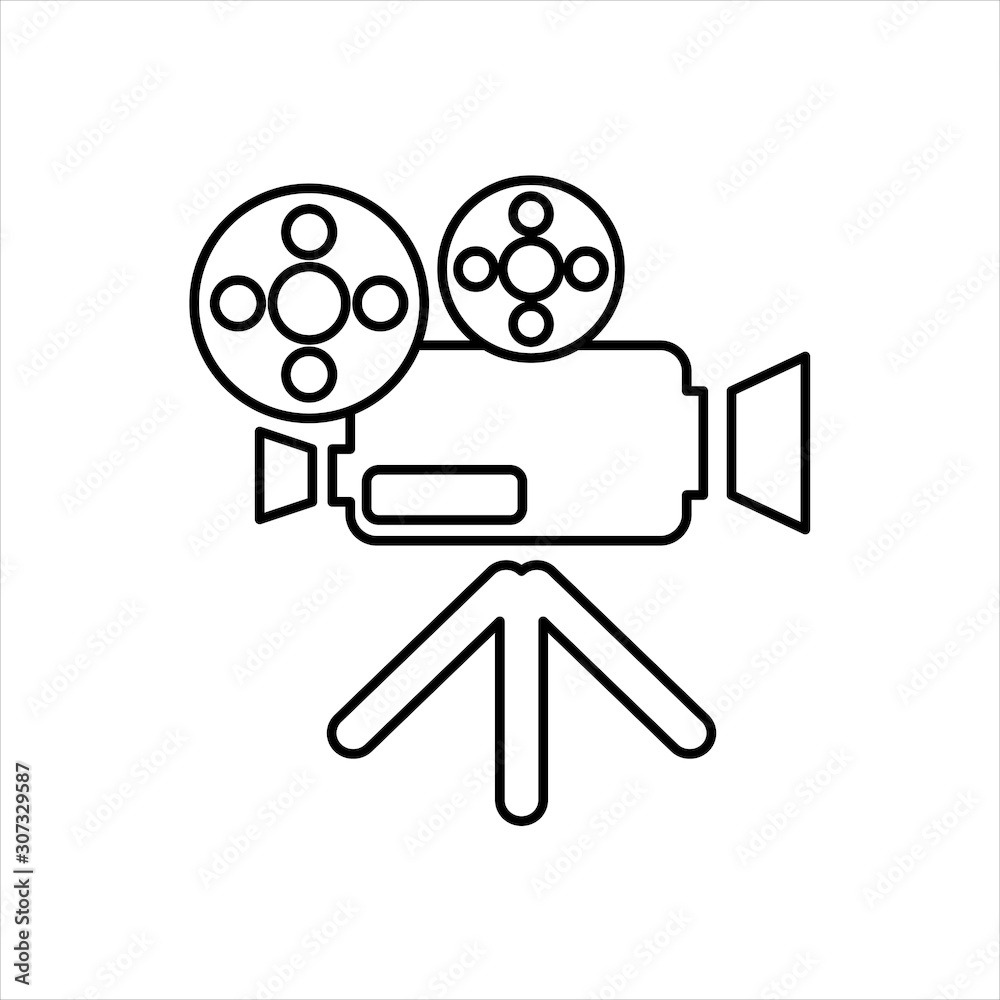 Cinema camera icon