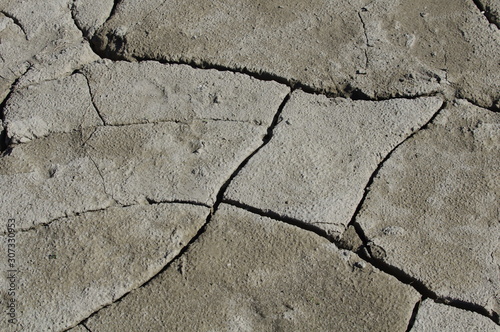 ひび割れた地面