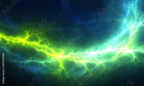 Flowing light effect - dramatic abstract background