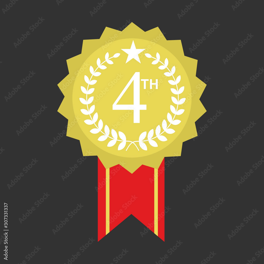 Gold label , award with ribbons. Vector illustration. Gold label , award with ribbons. Vector illustration.