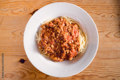 Spaghetti Minced Pork Tomato Sauce