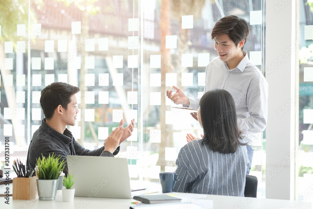 Business working in office with documents and laptop people Consulting and business planning. Business working in office with documents and laptop people Consulting and business planning.