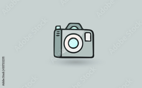 camera photographic isolated icon vector illustration design