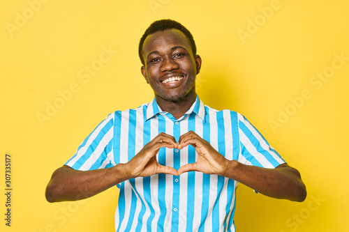 man holding a flag