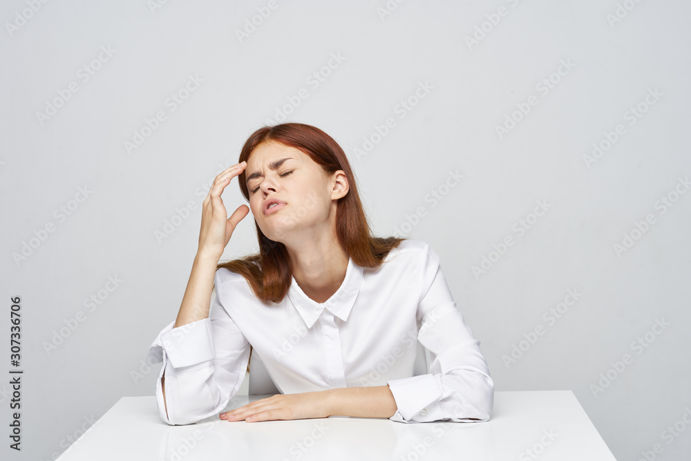 young woman in office young woman in office