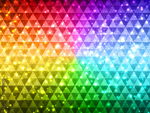 Gorgeous light background_colorful triangle