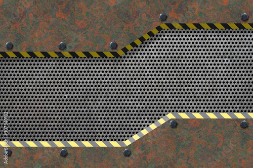 Abstract Metal textured Ind...