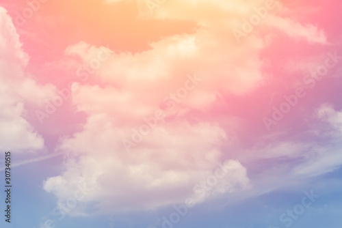 cloud background with a pastel colour