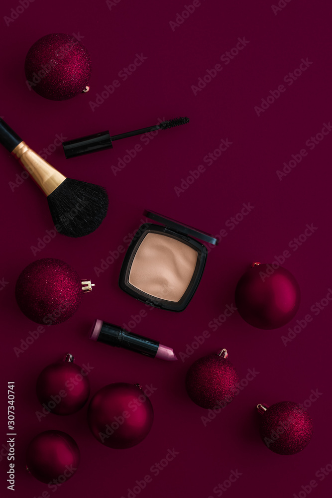 Φωτογραφία Make-up and cosmetics product set for beauty brand Christmas sale promotion, lux