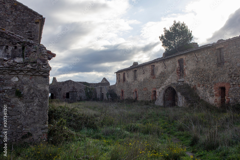 Old military stables in ruins created by Vauban