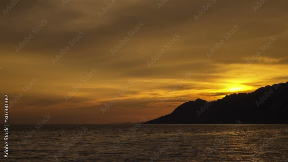 Sunset timelapse Croatia	