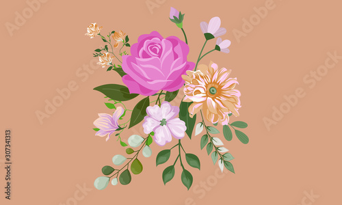 floral background with flowers