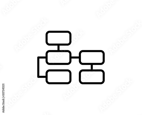 Algorithm line icon