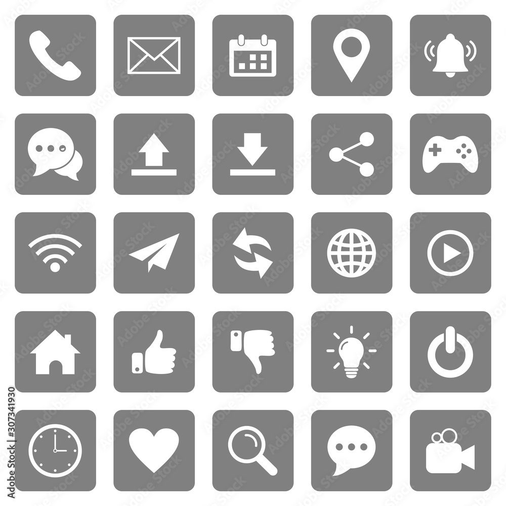 website icon set vector design symbol website icon set vector design symbol