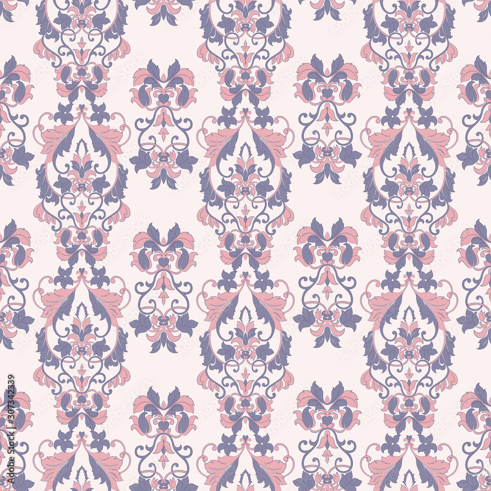 Vector floral wallpaper. Classic. Seamless vintage pattern