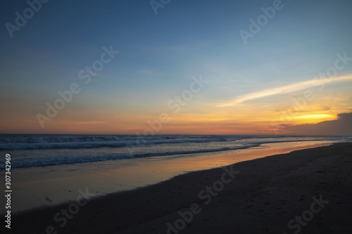 Beautiful sunset on the beach